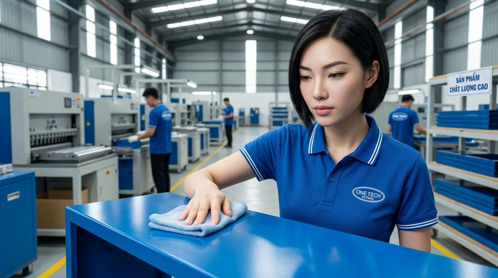 Bảo trì lớp sơn tĩnh điện trong nhà xưởng tại Bắc Ninh để hạn chế gỉ