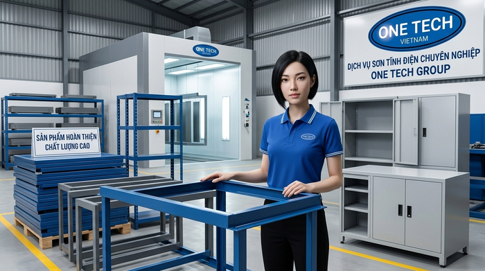 Dịch vụ sơn tĩnh điện Bắc Ninh OneTech Group Dịch vụ sơn tĩnh điện Bắc Ninh thuộc OneTech Group cho sản phẩm kim loại công nghiệp