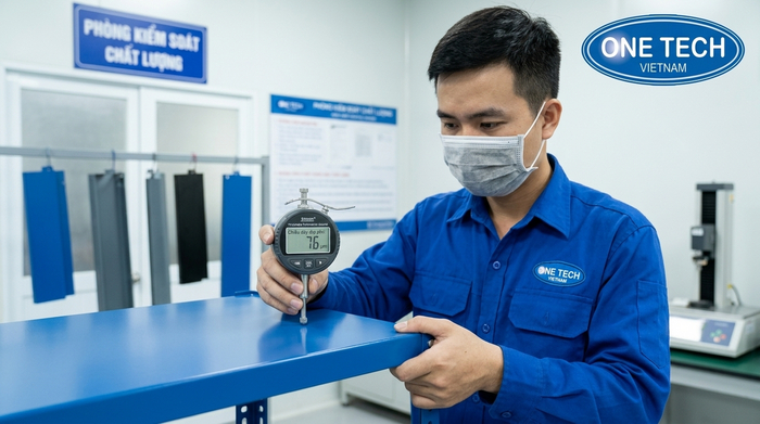 Kiểm tra độ dày lớp sơn tĩnh điện cho sản phẩm kim loại tại Bắc Ninh