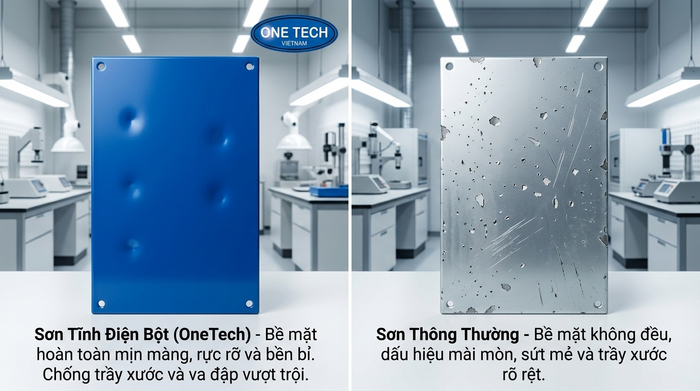 So sánh độ bền sơn tĩnh điện và sơn thông thường cho kim loại tại Bắc Ninh