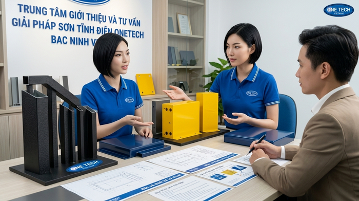 Tư vấn giải pháp sơn tĩnh điện OneTech cho khách hàng tại Bắc Ninh