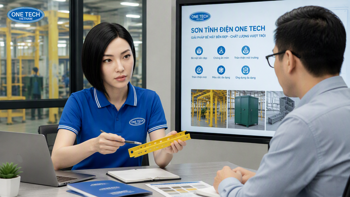 OneTech tư vấn sơn tĩnh điện cho khách hàng tại Bắc Ninh