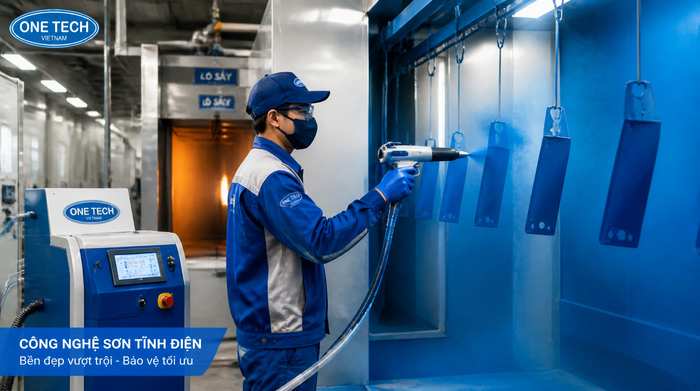 Quy trình sơn tĩnh điện cho sản phẩm kim loại