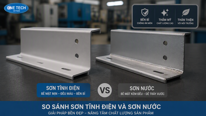So sánh sơn tĩnh điện và sơn nước Bắc Ninh So sánh sơn tĩnh điện và sơn nước cho sản phẩm kim loại tại Bắc Ninh