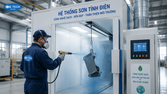 Sơn tĩnh điện thân thiện hơn với môi trường công nghiệp Sơn tĩnh điện giúp giảm phát thải VOC trong sản xuất công nghiệp