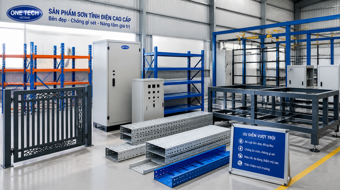 Ứng dụng sơn tĩnh điện cho sản phẩm kim loại tại Bắc Ninh