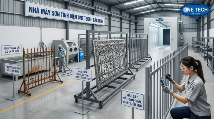 Các yếu tố ảnh hưởng đến báo giá sơn tĩnh điện hàng rào tại Bắc Ninh